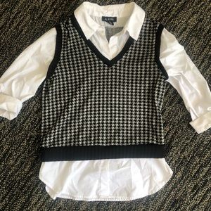 Button Up Sweater Shirt